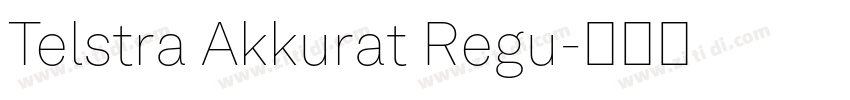 Telstra Akkurat Regu字体转换